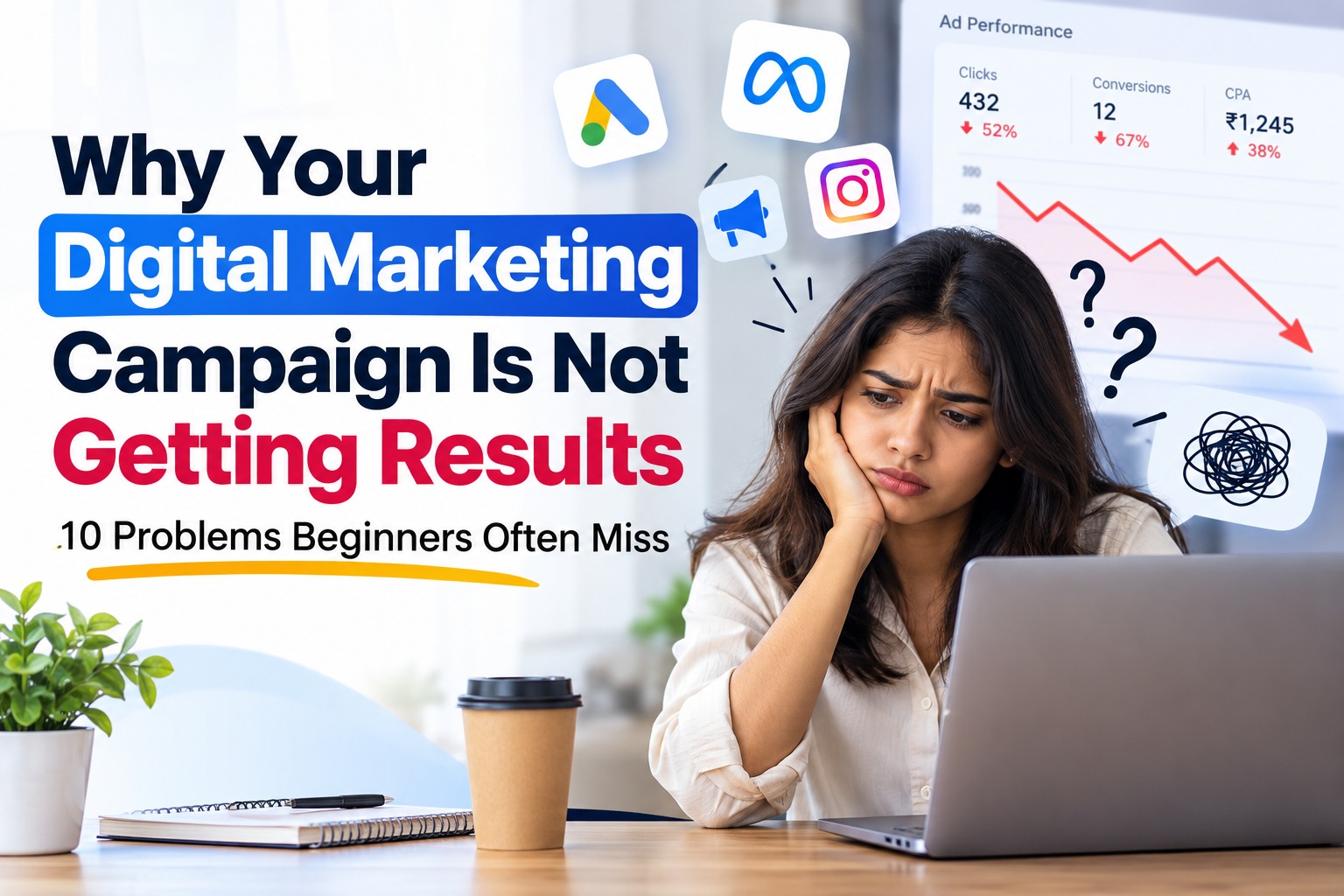 Why Your Digital Marketing Campaign Is Not Getting Results: 10 Problems Beginners Often Miss